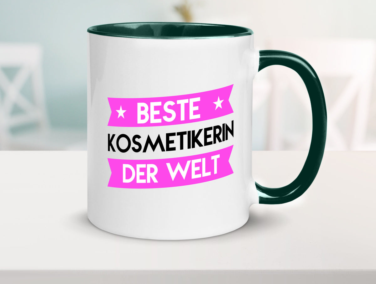 Beste Kosmetikerin | Kosmetik Stylistin Visagistin Geschenkidee Humor Tasse