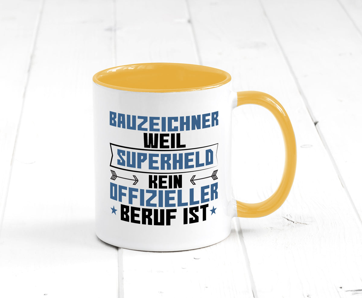 Superheld Bauzeichner | Zeichner Geschenk Humor Geschenkidee lustiger Spruch Tasse