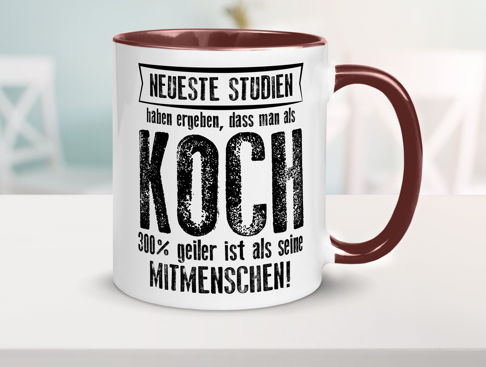 Neuste Studien: Koch | Chefkoch Humor Arbeit Kollegen Büro Geschenkidee Tasse