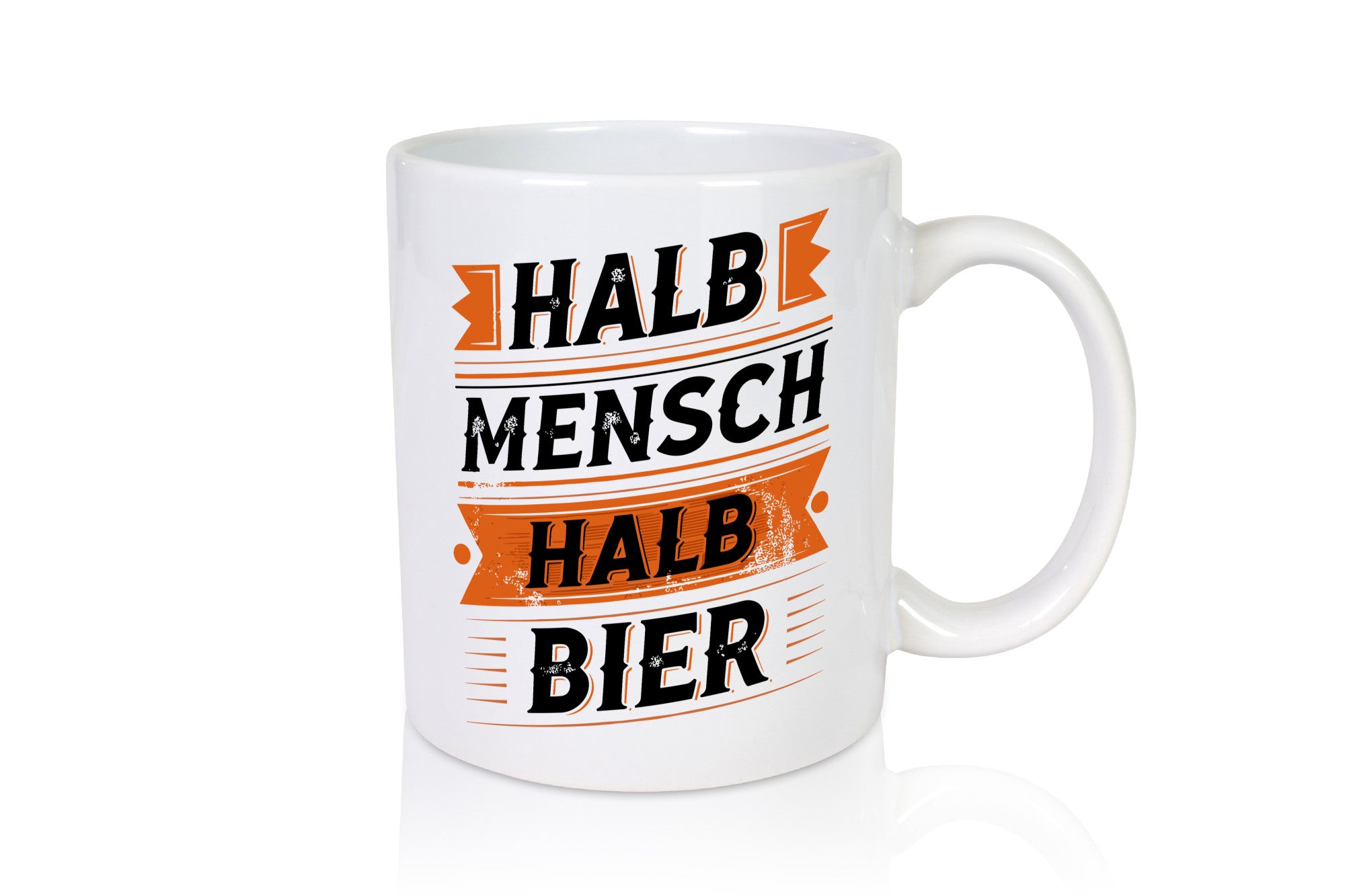 Halb Mensch Bier | Biertrinker Bierliebhaber lustig Humor Geschenkidee Geschenk