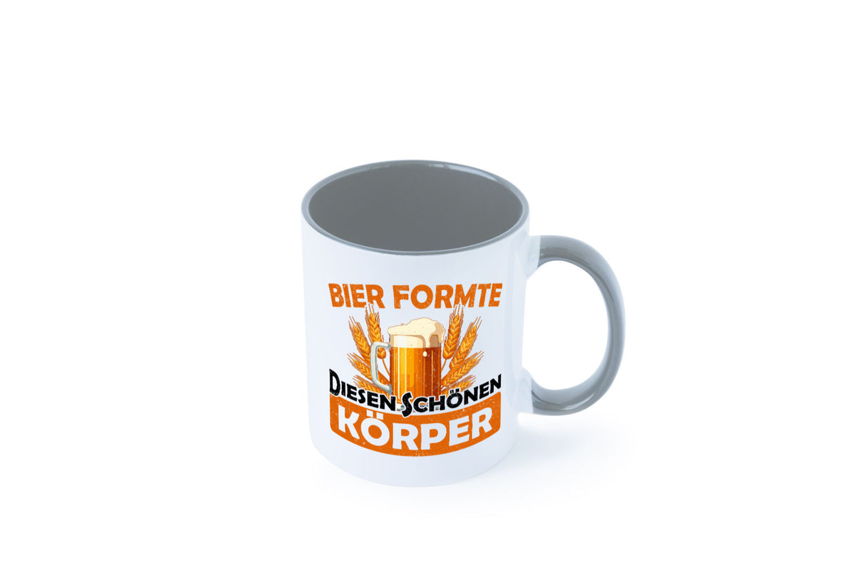 Bier förmte diesen Körper | bierliebhaber v2 Humor Geschenkidee Tasse
