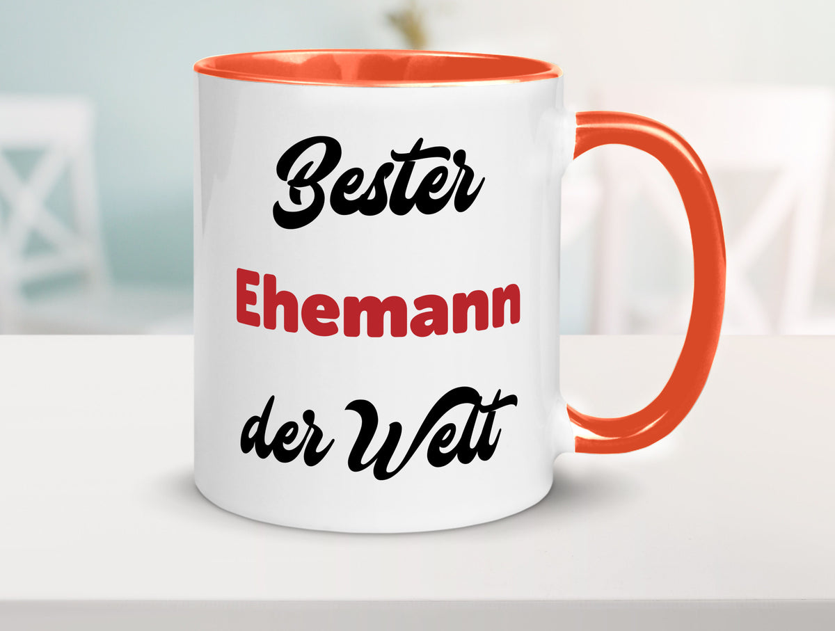 Bester Ehemann der Welt | Ehepaar Geschenkidee Humor Tasse