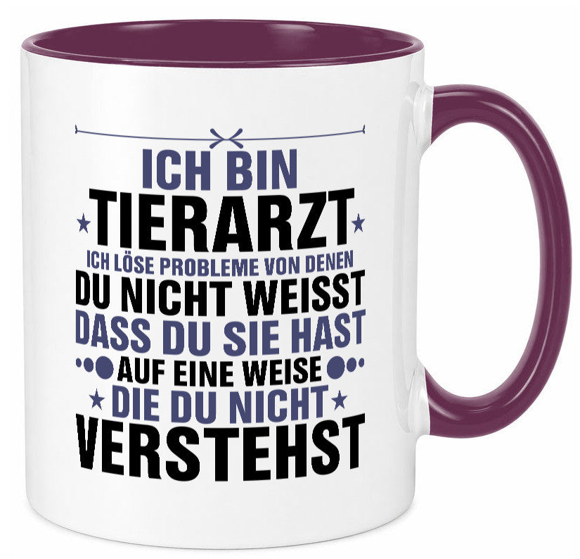 Löse Probleme: Tierarzt | Tiermedizin Mediziner Geschenk Tierliebhaber Humor