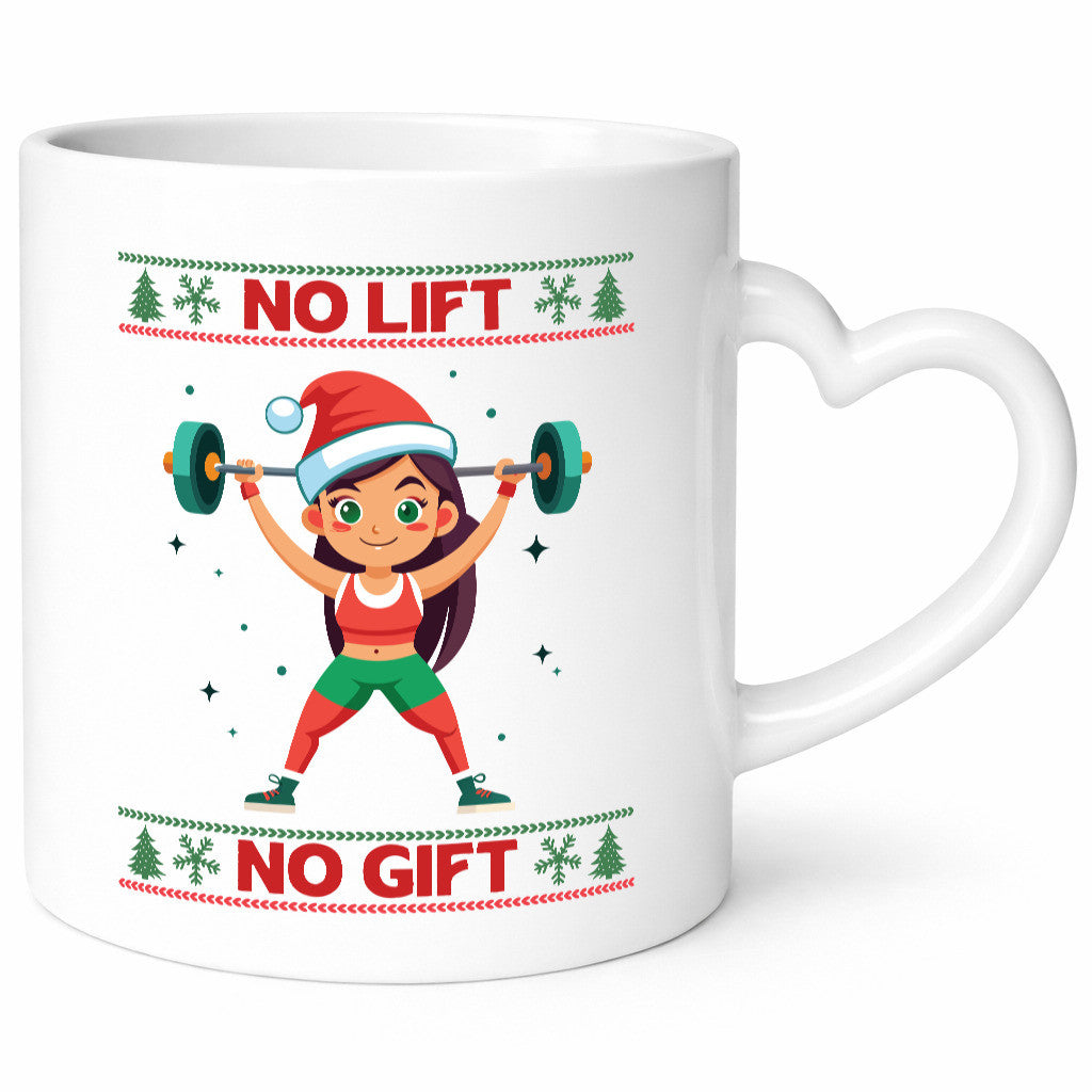 No Lift Gift | Ugly Christmas Santa Woman lustiger Spruch Geschenk Familie