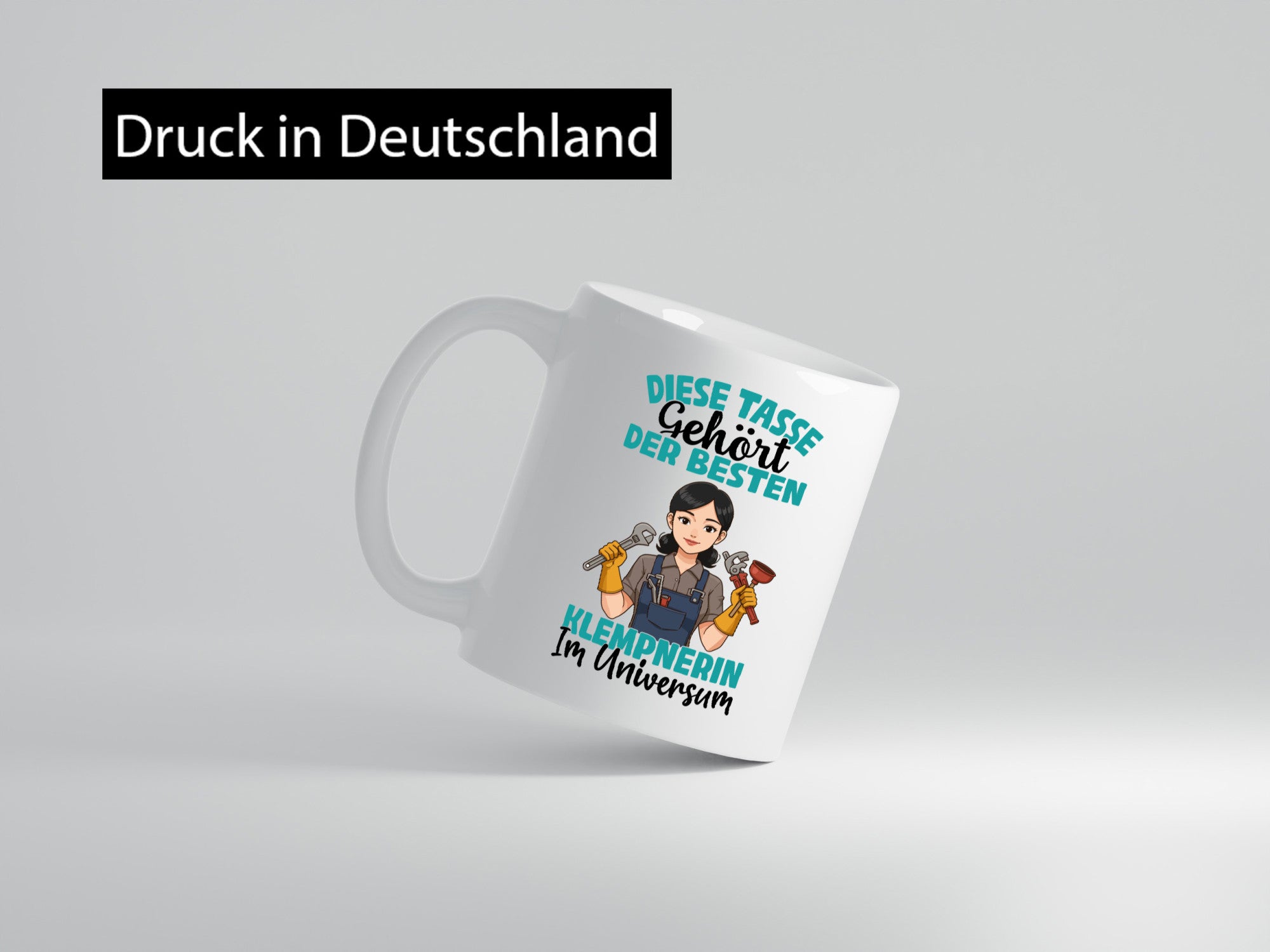 Im Universum: Klempnerin | Klempnerinnen lustiger Spruch Geschenk Humor