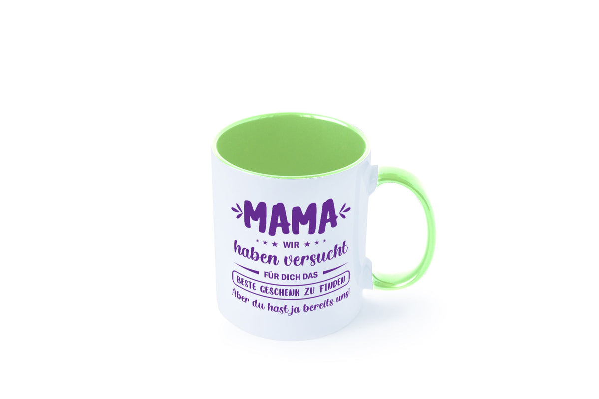 Perfekte geschenk | du hast ja bereits uns Muttertag lustiger Spruch Familie Tasse