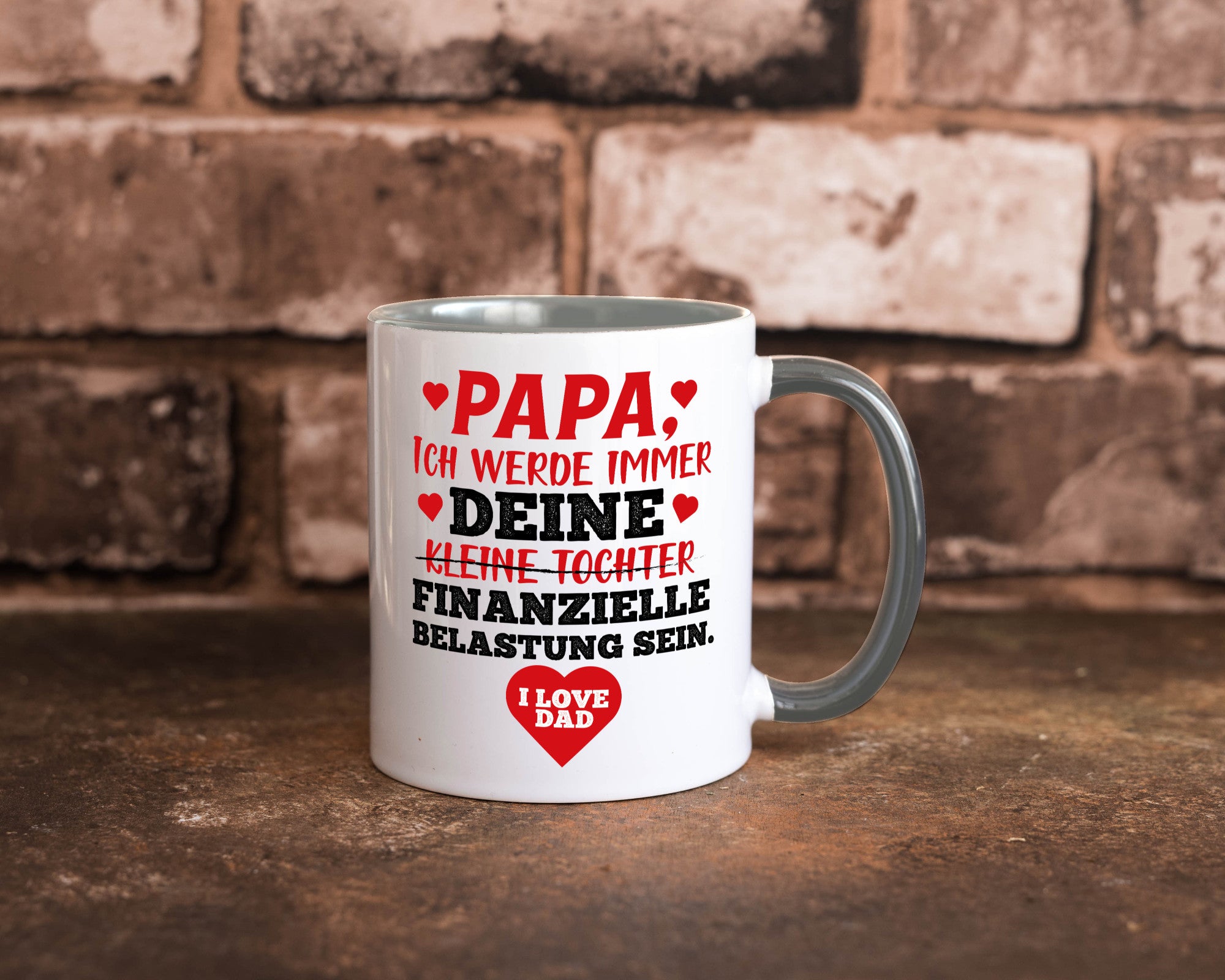 Finanzielle Belastung lustiger Spruch Geschenk Humor Geschenkidee Tasse