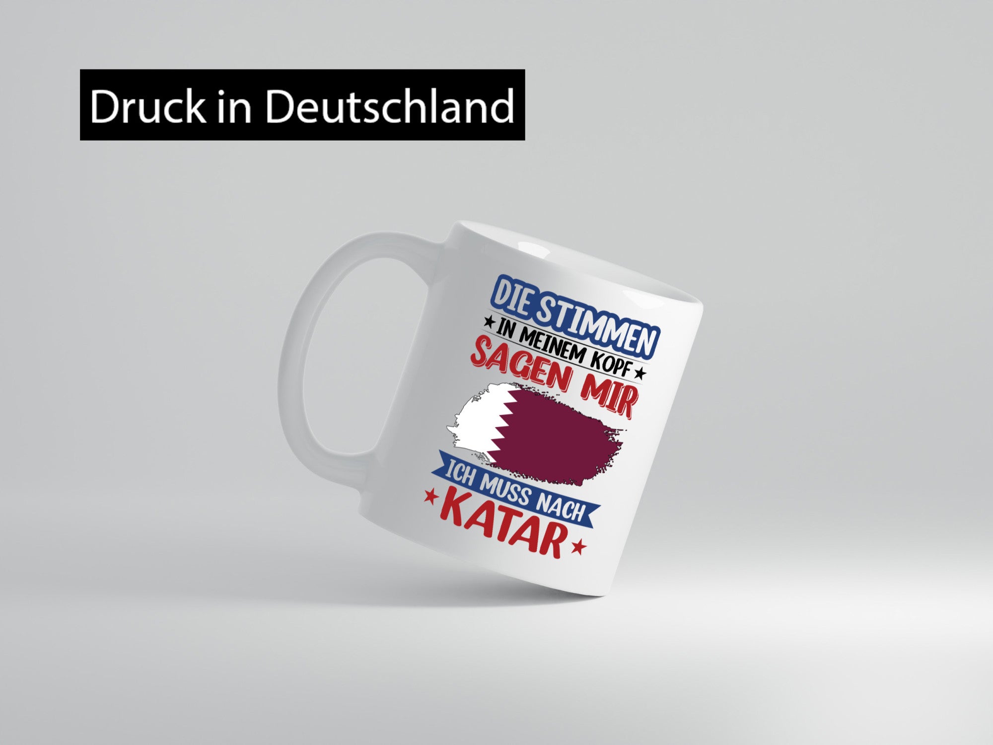 Katar | Urlaub Stimmen in meinem Kopf Traumland Geschenk Humor Geschenkidee