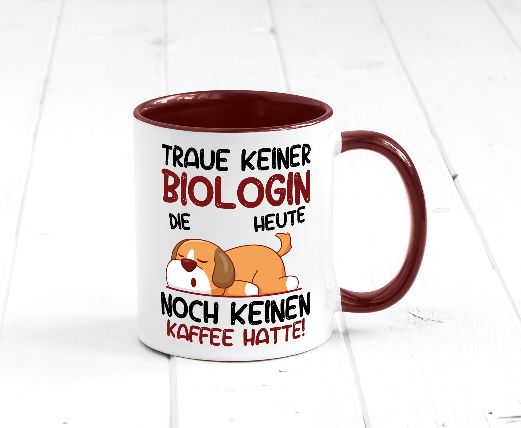 Traue keiner Biologin | Biologie Naturforscherin Geschenkidee Humor Tasse