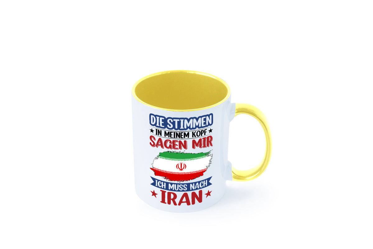 Iran | Urlaub Stimmen in meinem Kopf Traumland Humor Geschenkidee Tasse