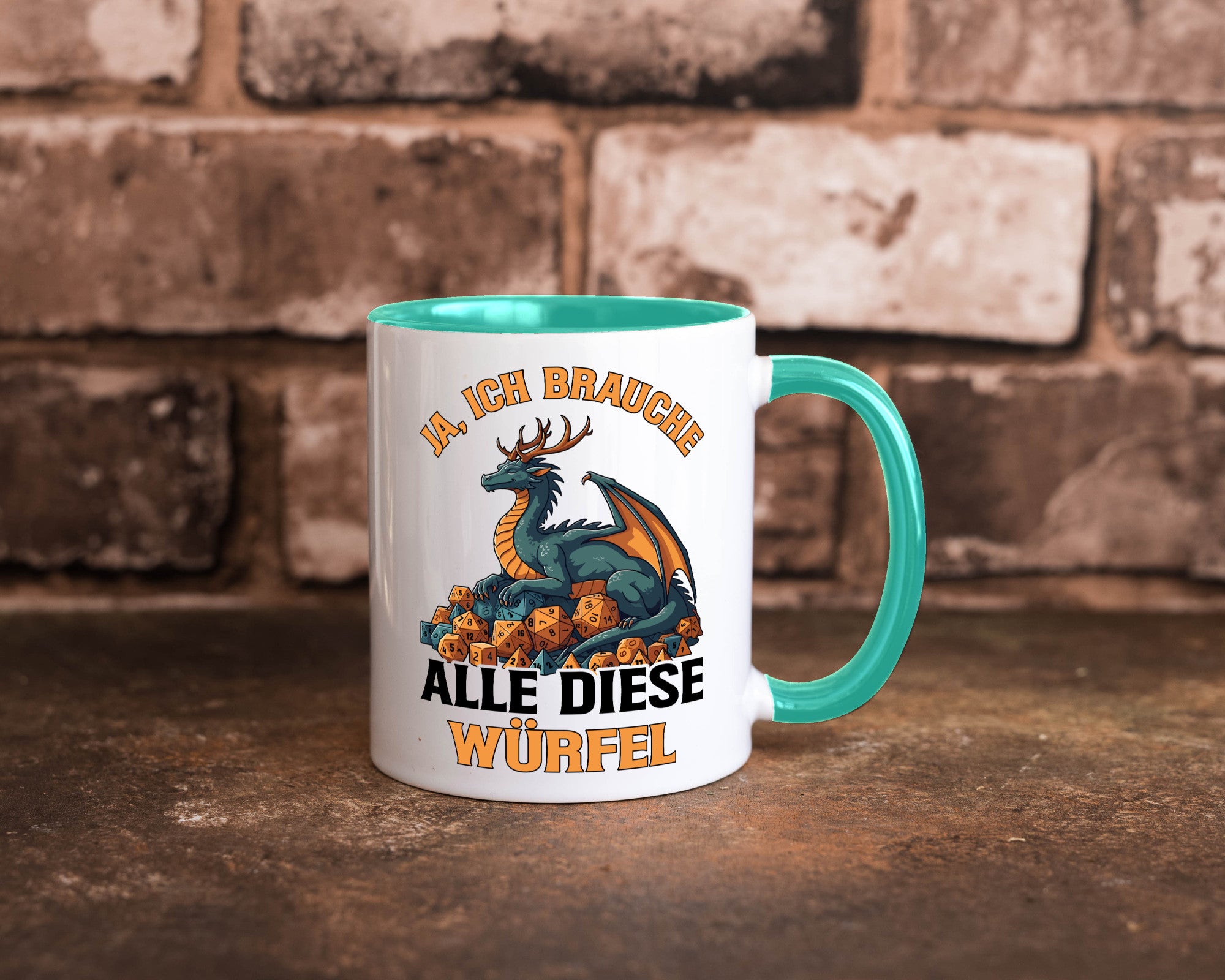 Ja ich brauche alle diese Würfel | Drache Rollenspiel v2 Geschenk Humor