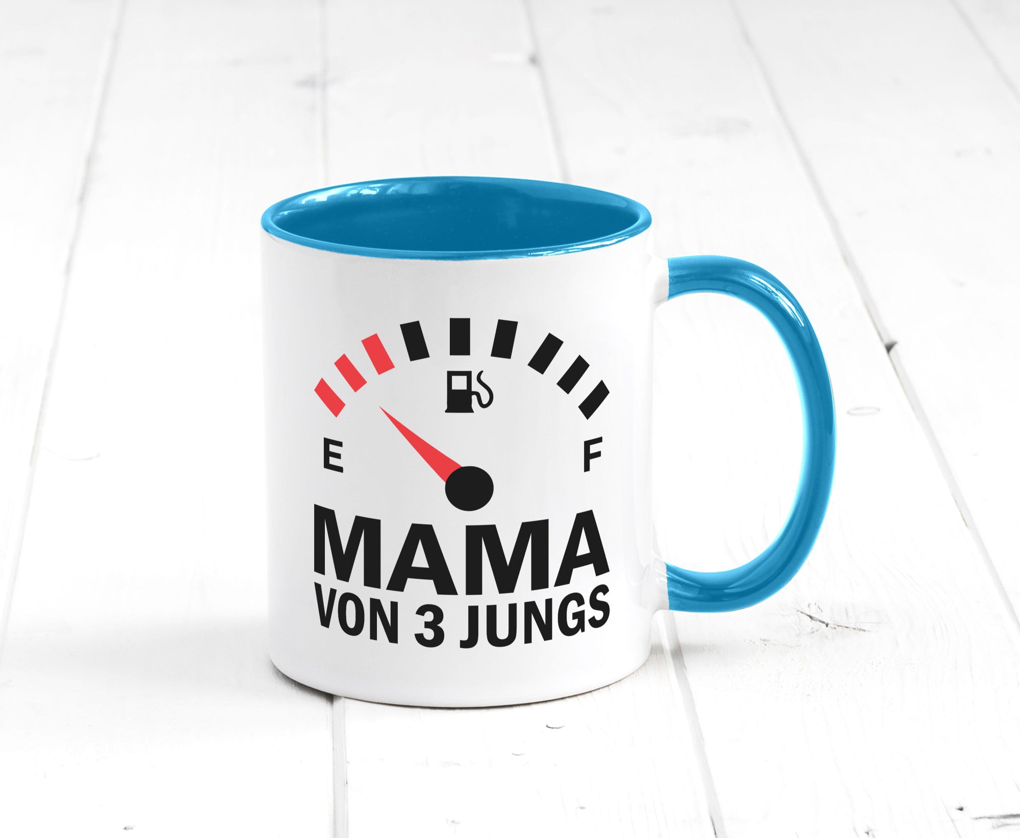 Mama von 3 Jungs | Muttertag Geschwister lustiger Spruch Geschenk Familie