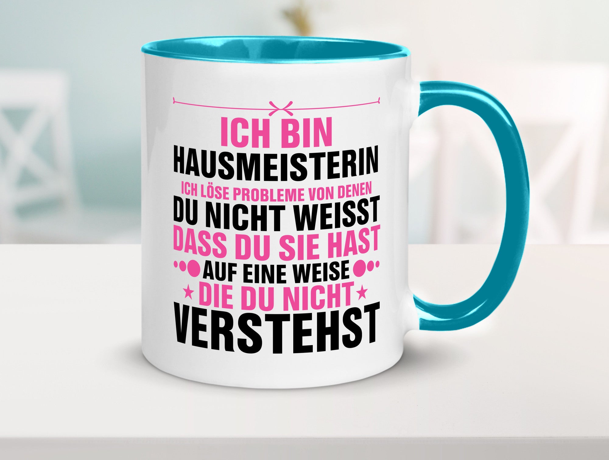 Löse Probleme: Hausmeisterin | Hauswart v2 Geschenk Humor Geschenkidee lustiger