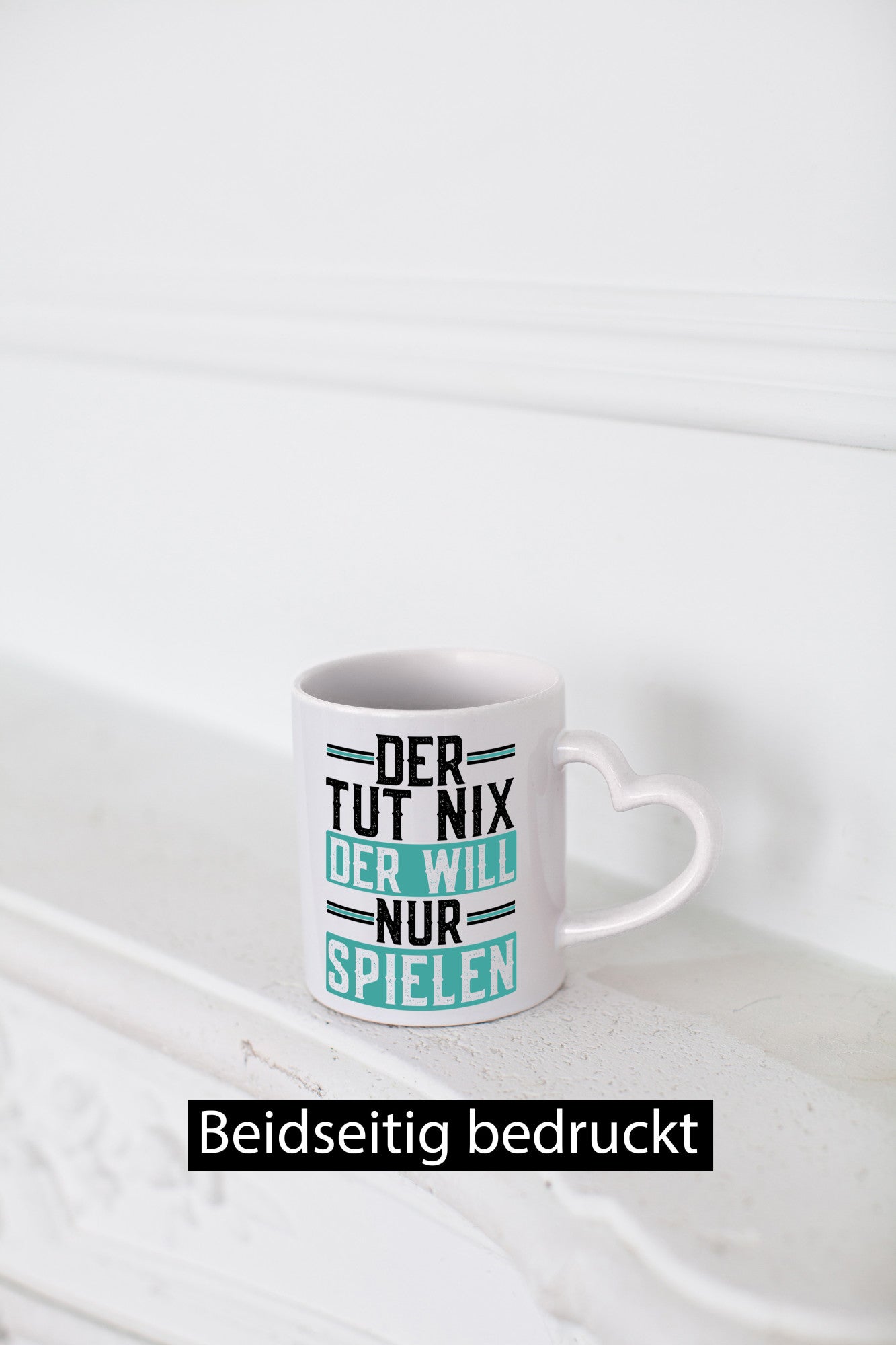 Der tut nix will nur Spielen lustig Humor Geschenkidee Geschenk Tasse