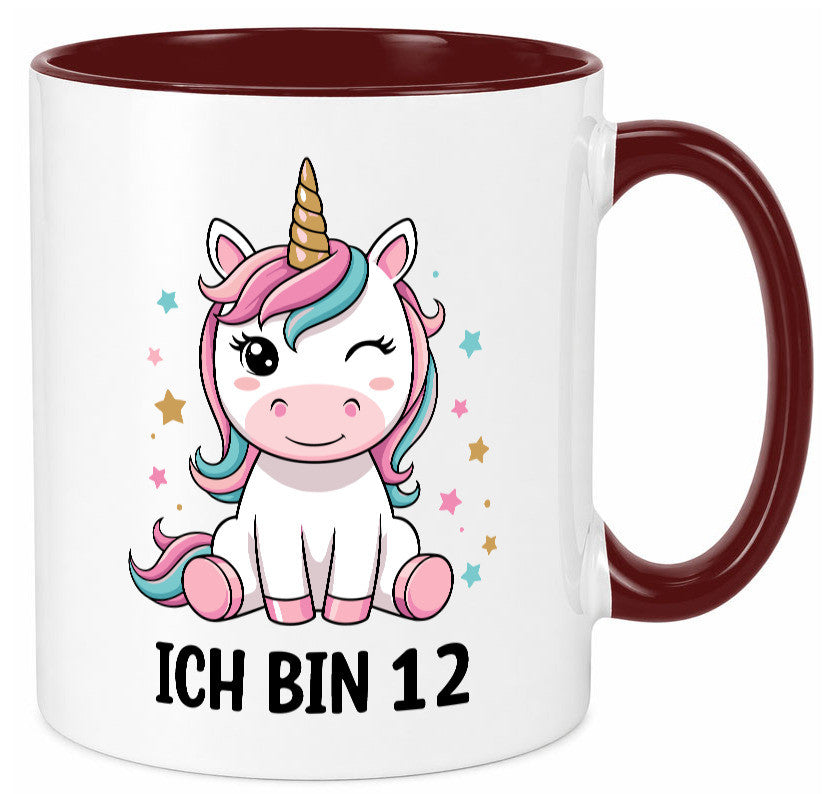 12. Geburtstag | 12 Jahre Einhorn Mädchen lustig Geschenkidee Geschenk Tasse