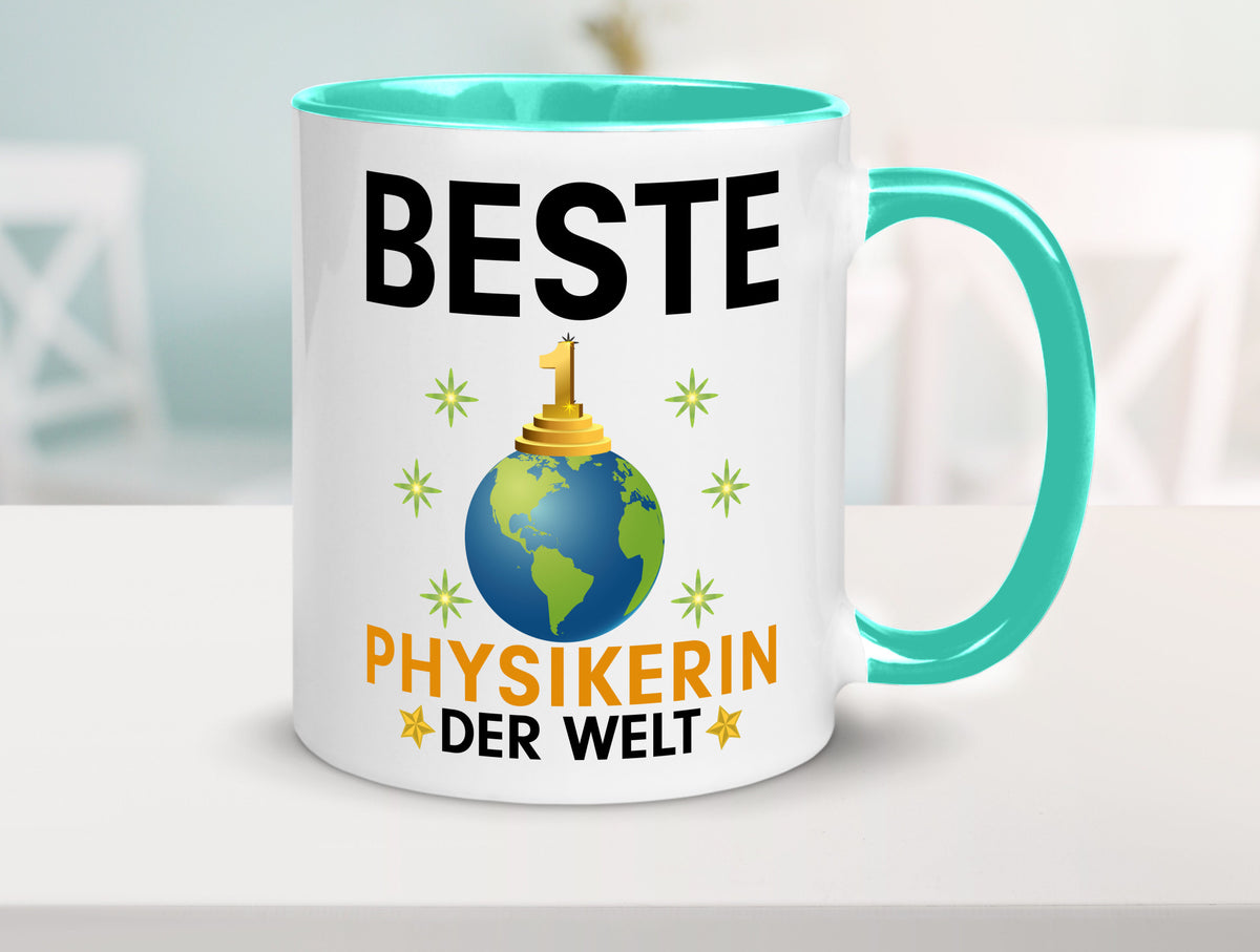 Welt Beste Physikerin | Physik lustiger Spruch Geschenk Humor Geschenkidee Tasse