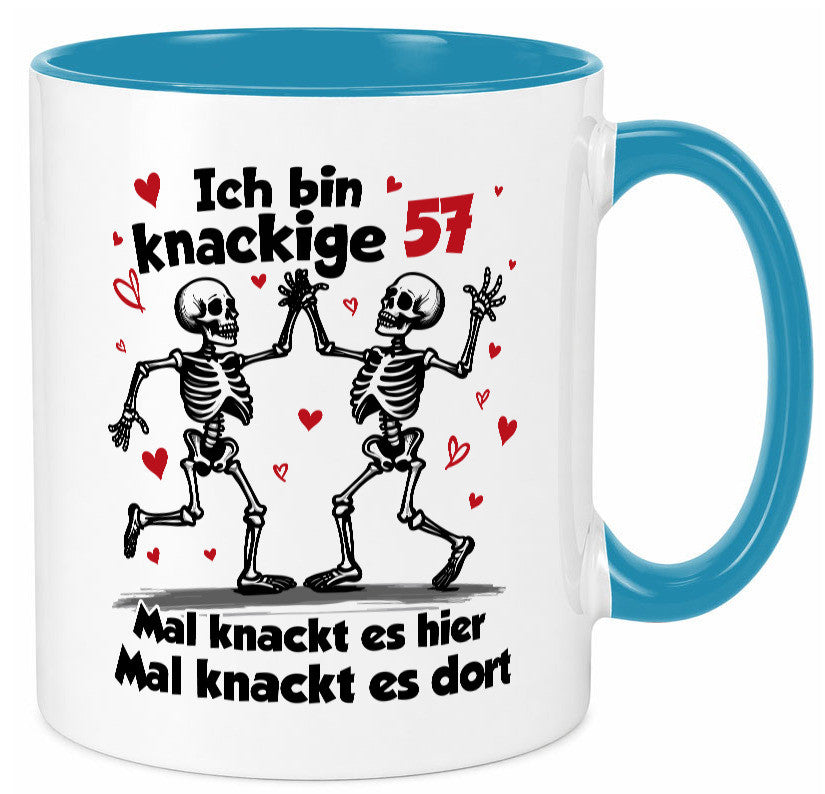 57. Geburtstag | Knackige 57 Ich bin alt lustig Geschenkidee Geschenk Tasse