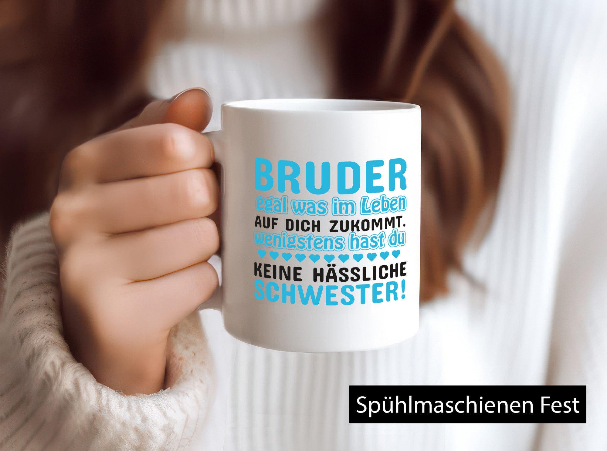 Tasse Bruder | Schwester Geschwisterliebe Spruch lustiger Geschenk Humor