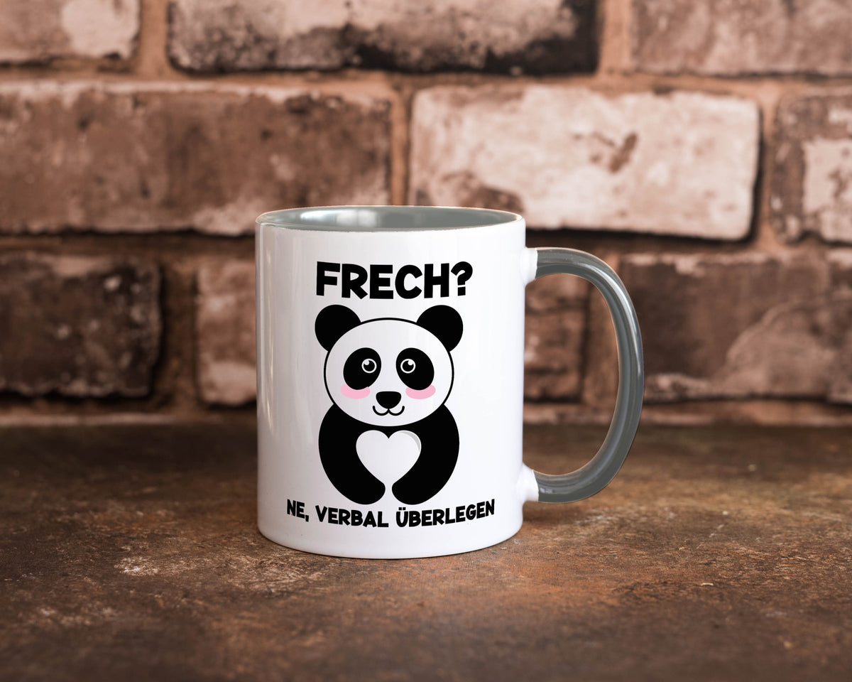 Frech | Verbal überlegen süßer Pandabär kecker Spruch lustiger Geschenk Humor Tasse