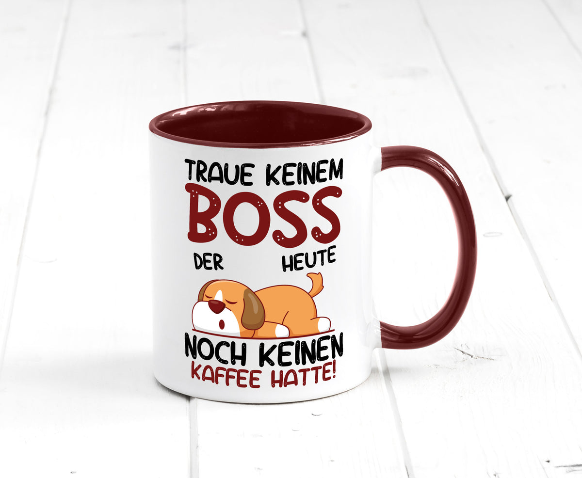 Traue keinem Boss | Führungskraft Vorgesetzter Geschenkidee Humor Tasse