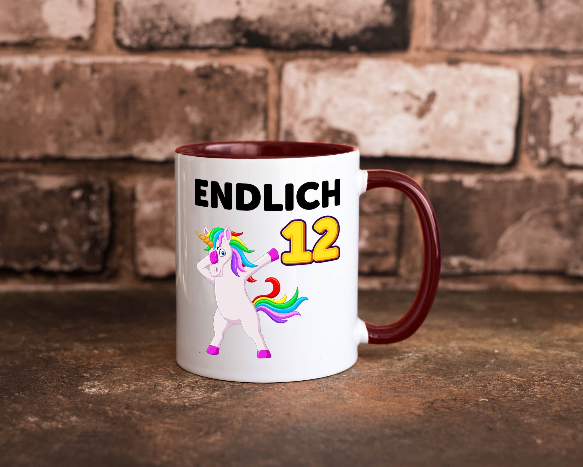 12. Geburtstag | endlich 12 Jahre Einhorn Mädchen lustig Geschenkidee Geschenk