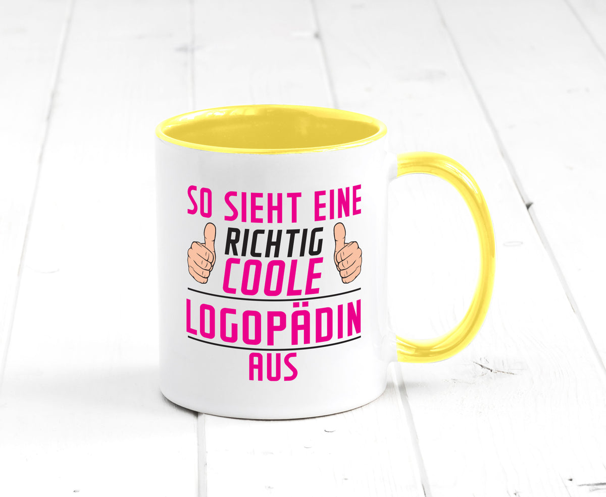 Richtig Coole Logopädin | Sprachtherapie Humor Geschenkidee Tasse