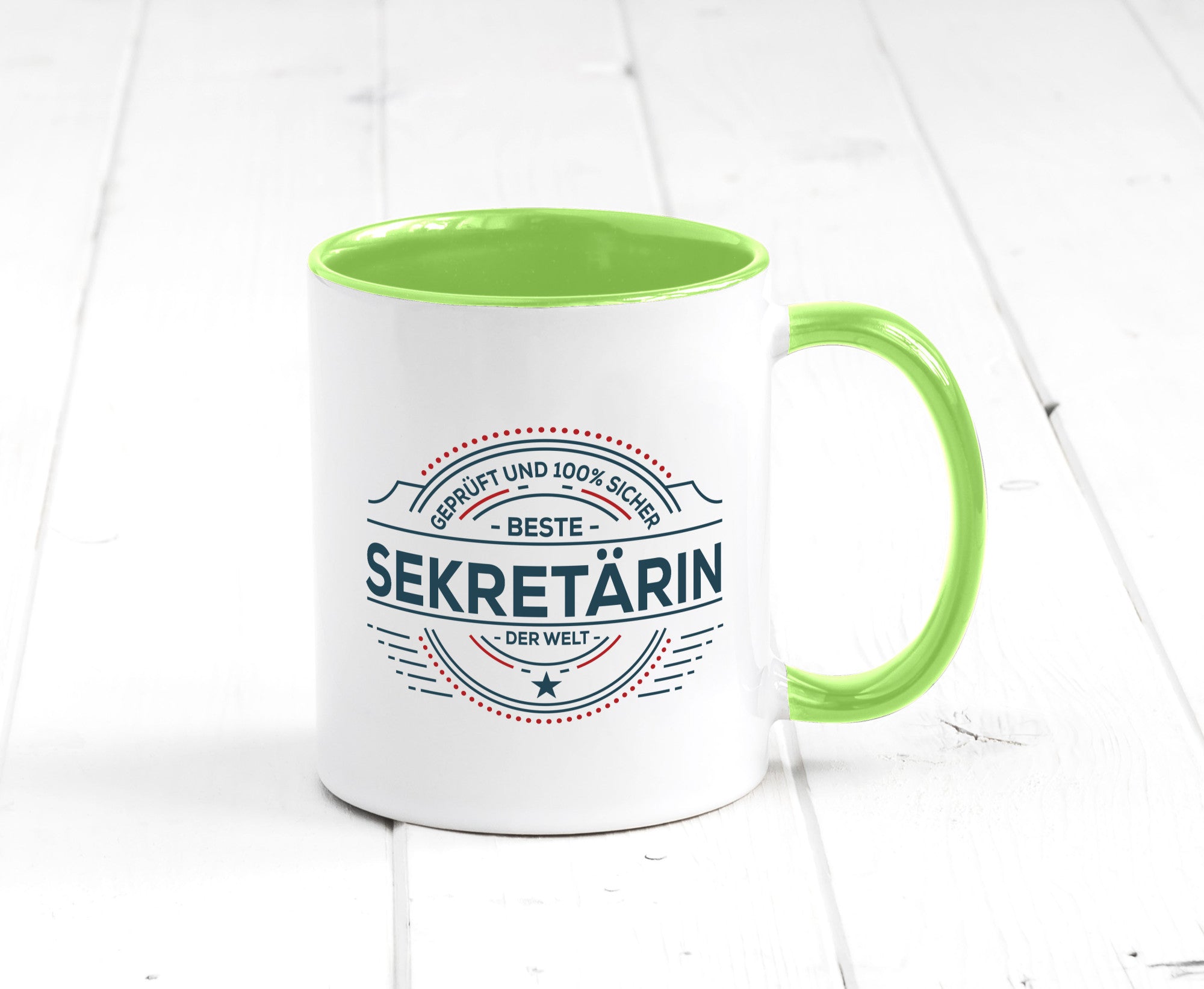 Geprüft und sicher: Sekretärin | Büro Geschenk Arbeit Kollegen lustiger Spruch