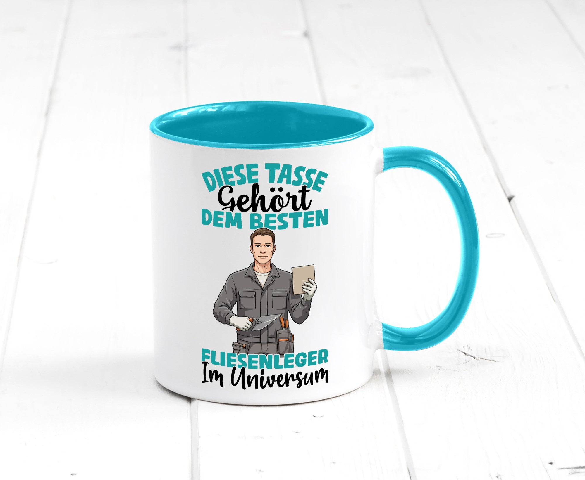 Im Universum: Fliesenleger | Fliesenlegen Bau Geschenk Humor Geschenkidee