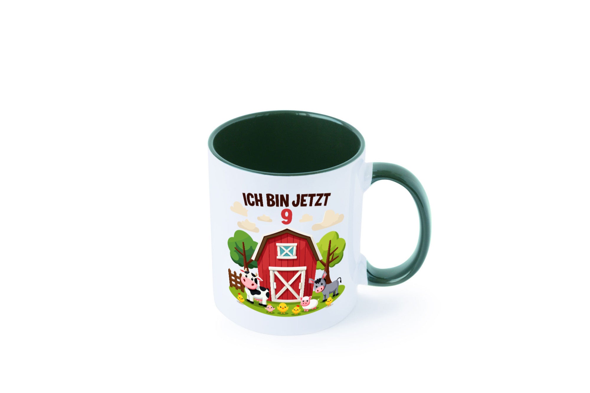 9. Geburtstag | 8 Jahre Bauernhof und Tiere Humor Geschenkidee Tasse