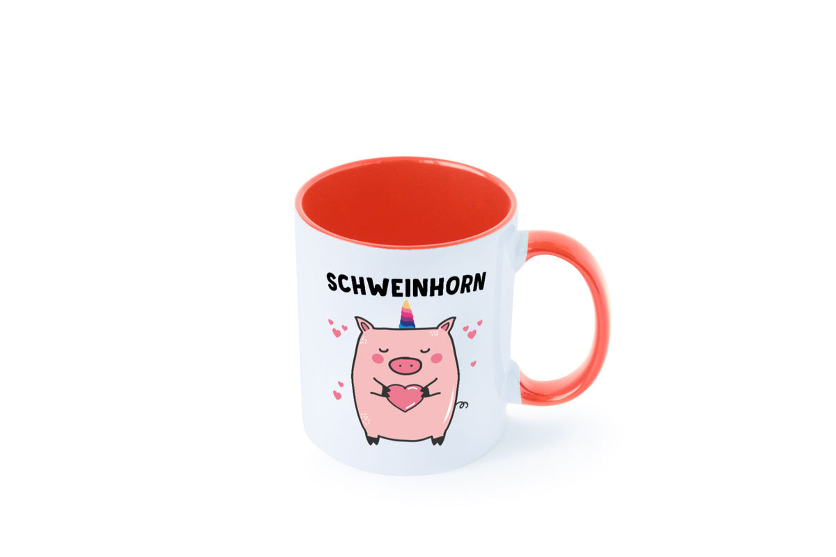 Schweinhorn lustig Humor Geschenkidee Geschenk Tasse