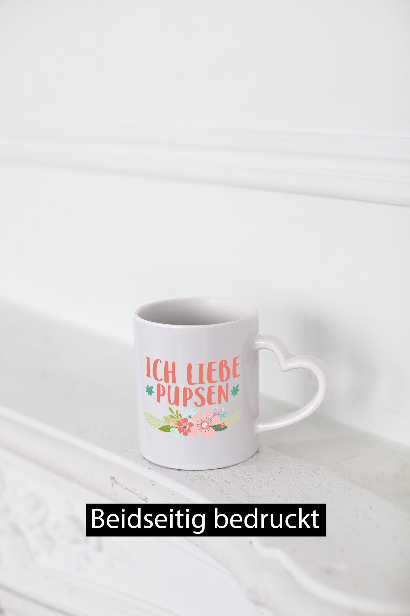 Ich liebe pupsen | Frauen Tasse Mädchen Blumen Humor Geschenkidee