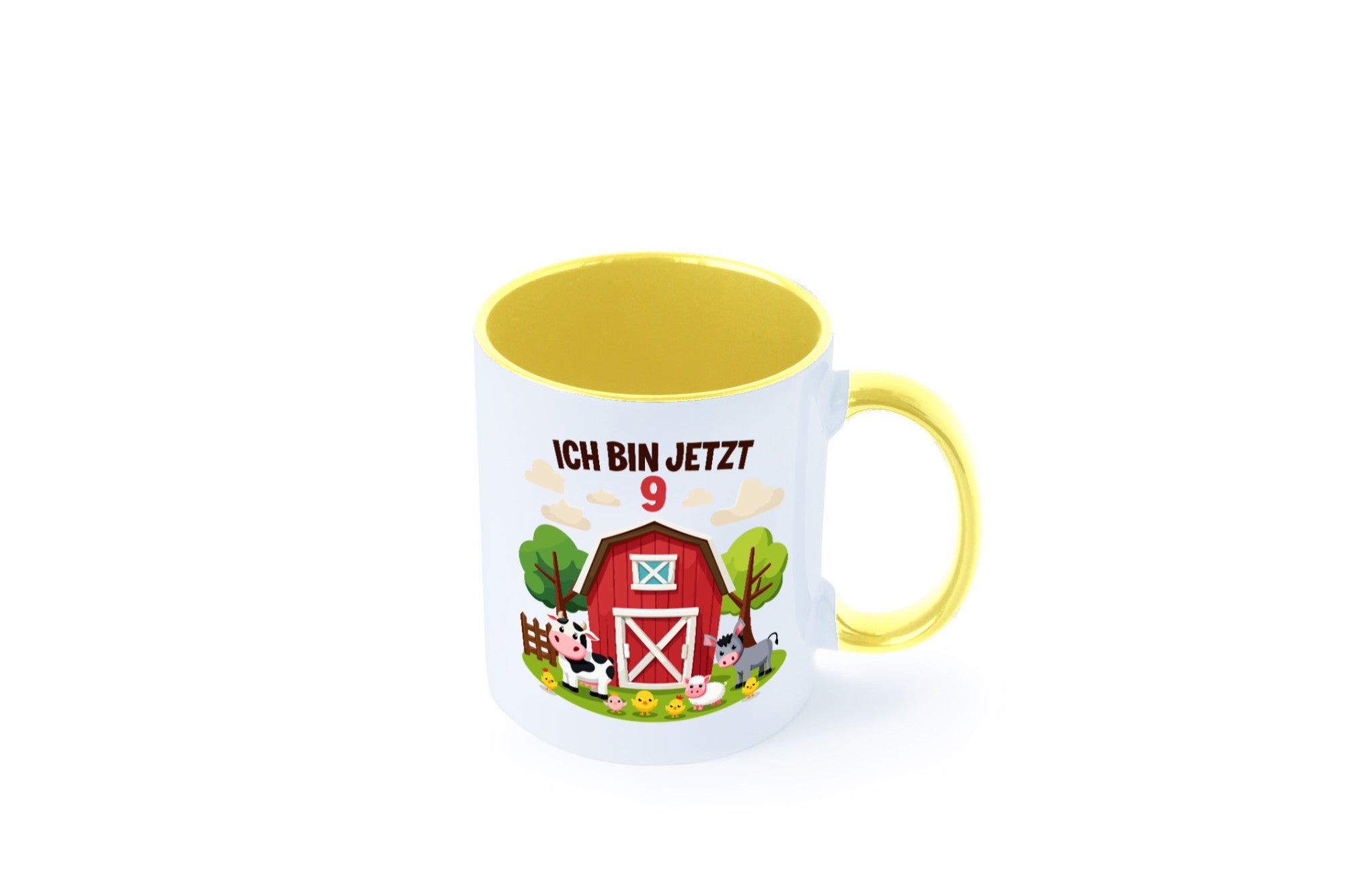 9. Geburtstag | 8 Jahre Bauernhof und Tiere Humor Geschenkidee Tasse