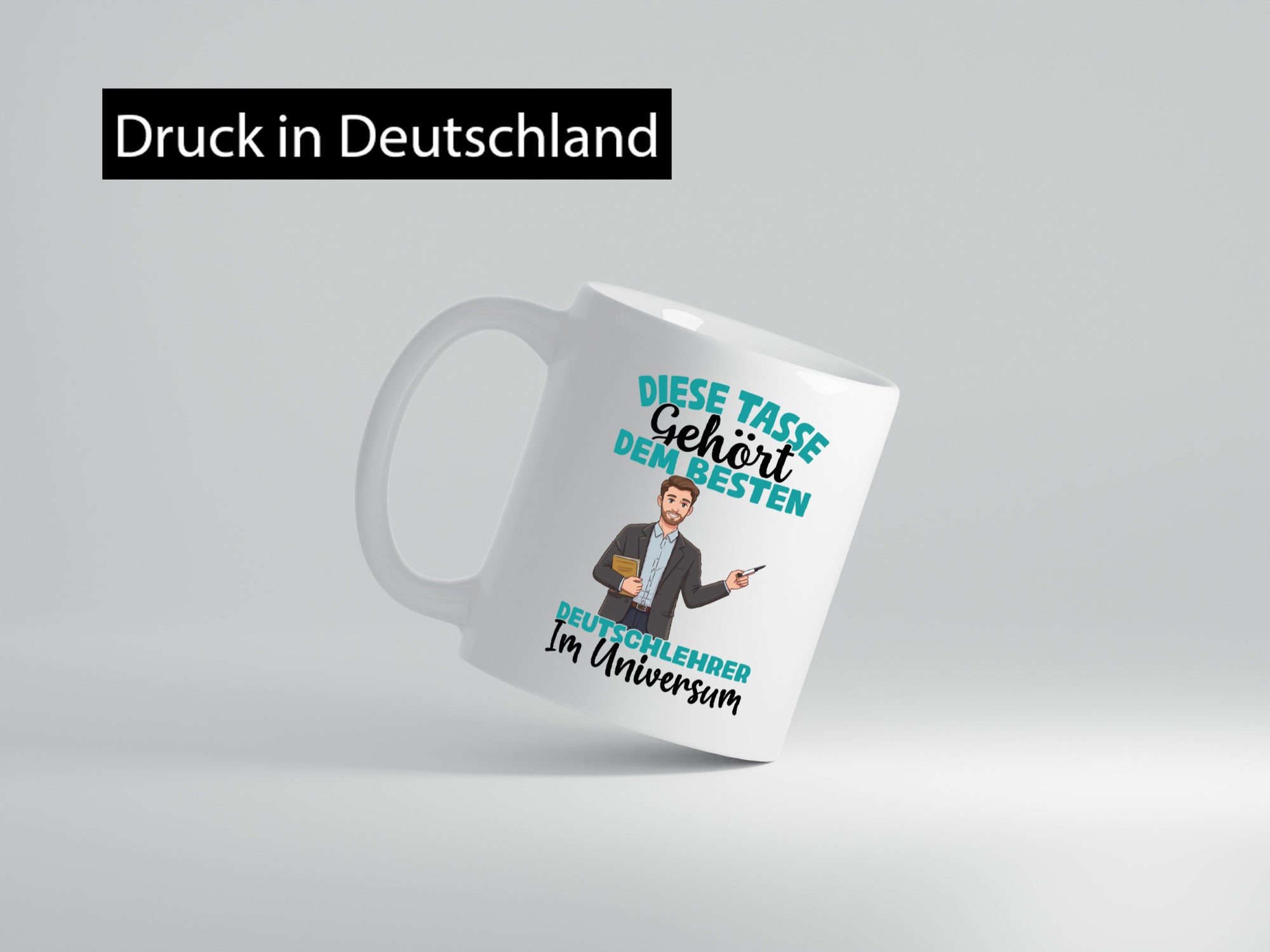 Im Universum: Deutschlehrer | Lehrer Schule lustig Humor Geschenkidee Geschenk