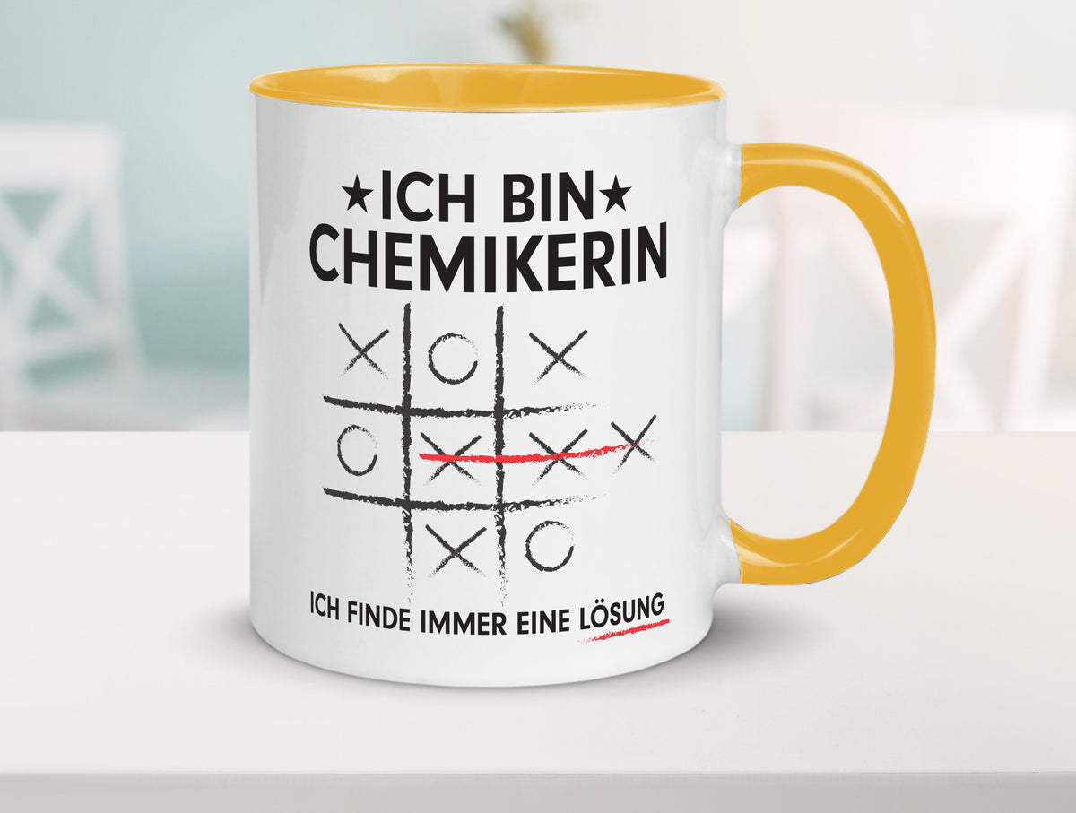 Lösung finden: Chemikerin | Chemie Labor v2 Humor Geschenkidee Tasse
