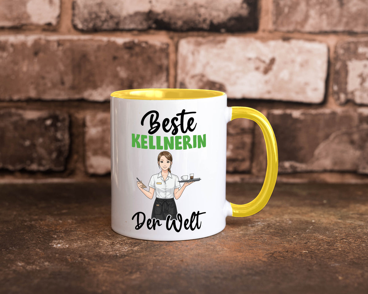 Beste Kellnerin | Beruf kellnern Bedienung v2 Humor Arbeit Kollegen Büro Tasse