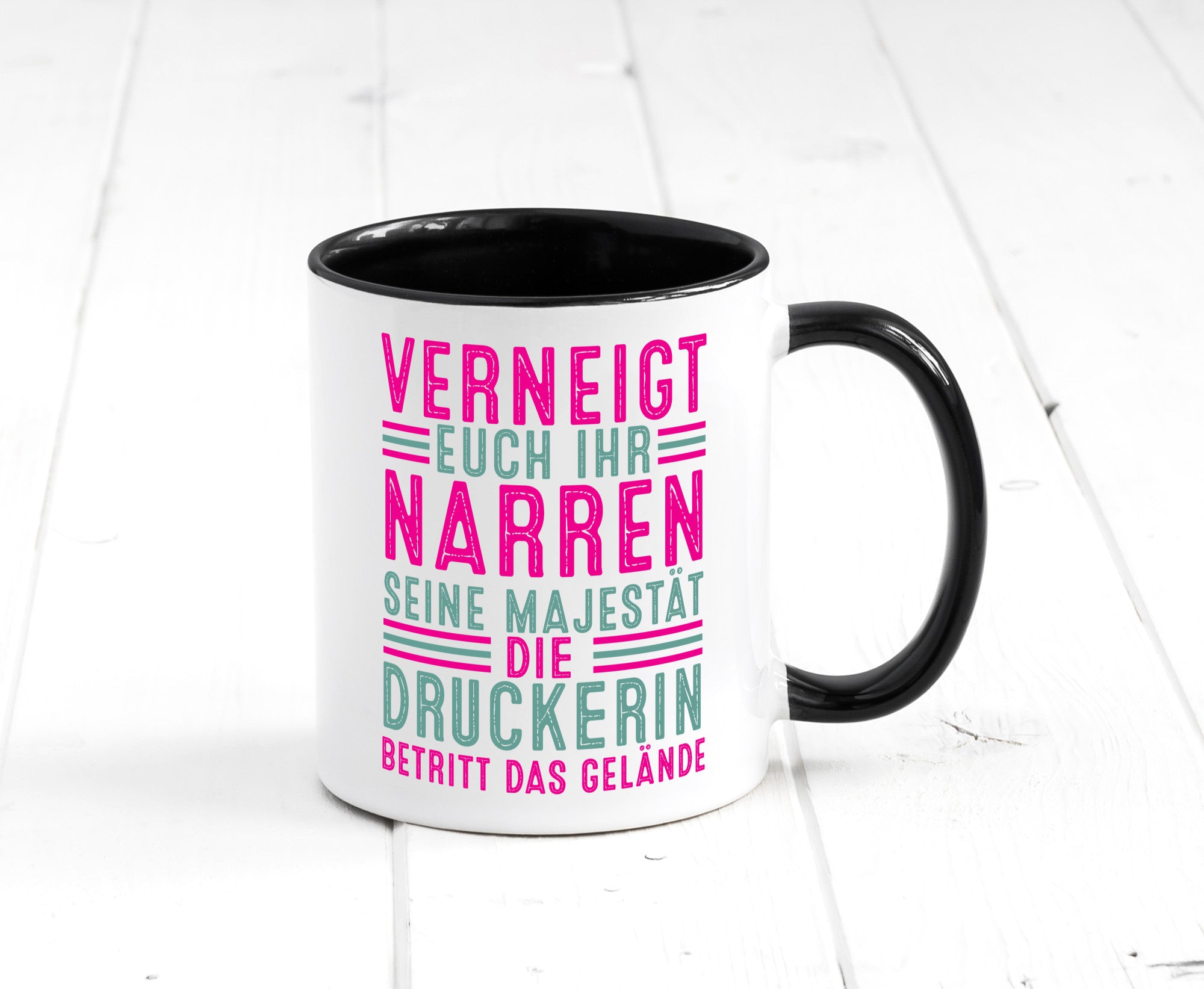 Verneigt euch: Druckerin | Druckerei Print Medien lustig Humor Geschenkidee