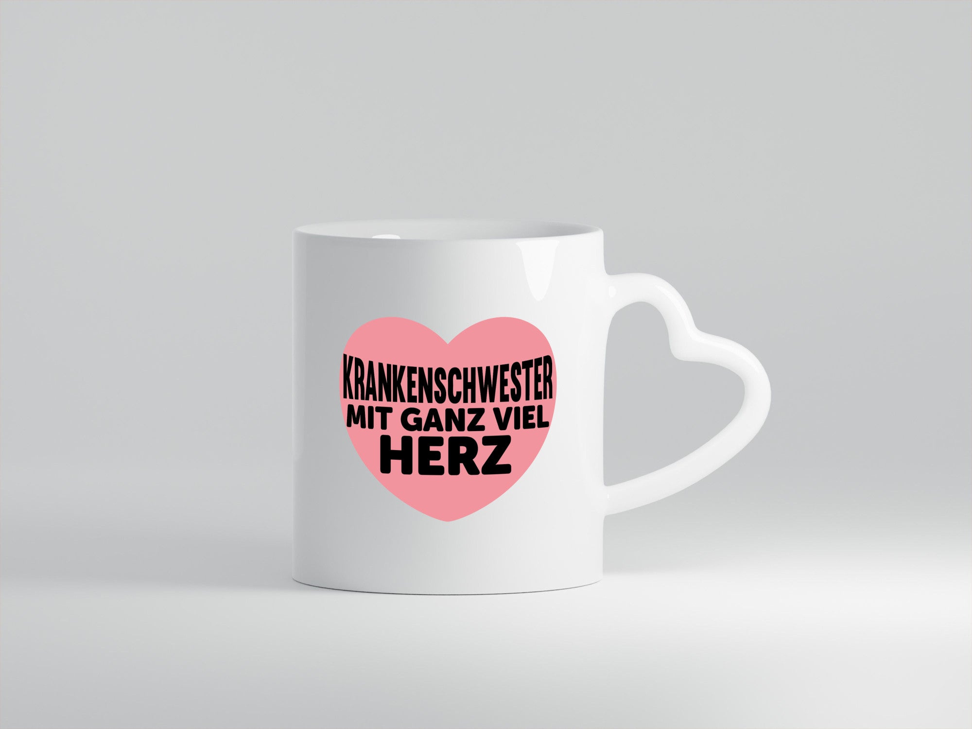 Krankenschwester mit Herz | schöner Spruch Pflegerin lustiger Geschenk Humor