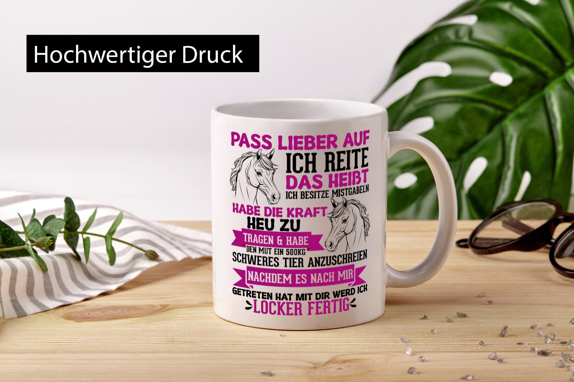 Reiten | reiterin Schweres Pferd dich mach ich fertig Geschenk Humor