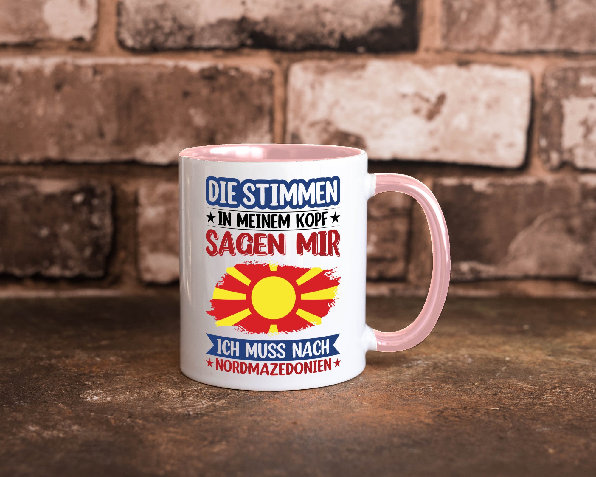 Nordmazedonien | Urlaub Stimmen in meinem Kopf Geschenk Humor Geschenkidee