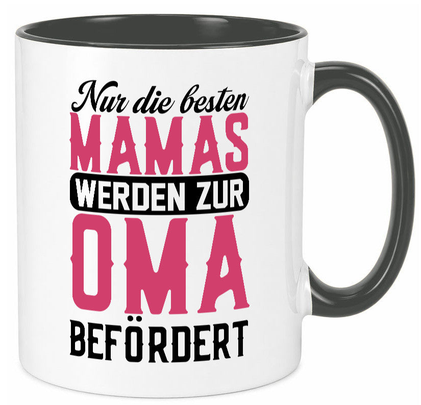 Beste Mama wird zur Oma befördert | Großmutter lustiger Spruch Geschenk Familie