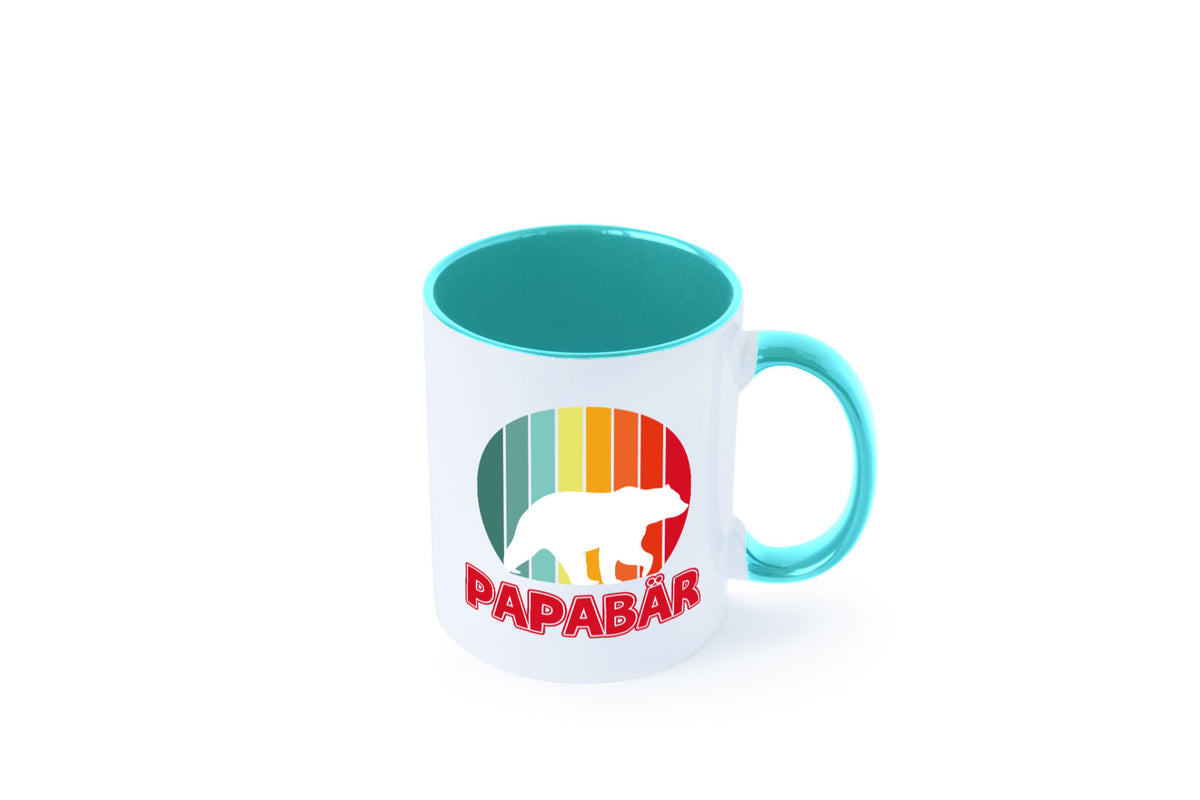 Papabär | Papa Tasse Vater Vatertag Bär lustiger Spruch Geschenk Familie