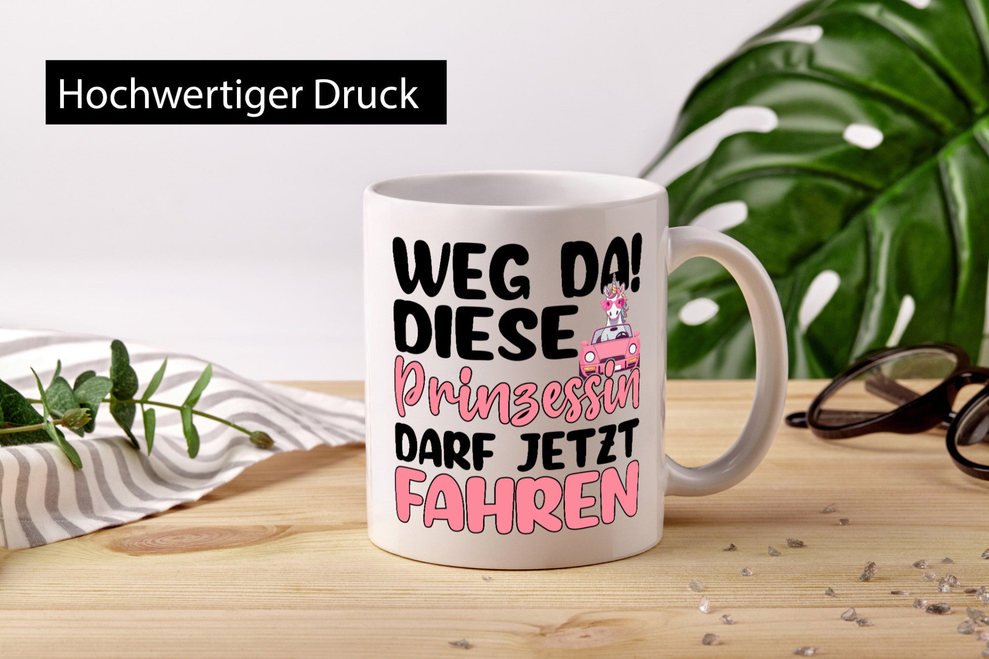 Prinzessin darf jetzt Fahren | Führerschein Einhorn lustiger Spruch Geschenk