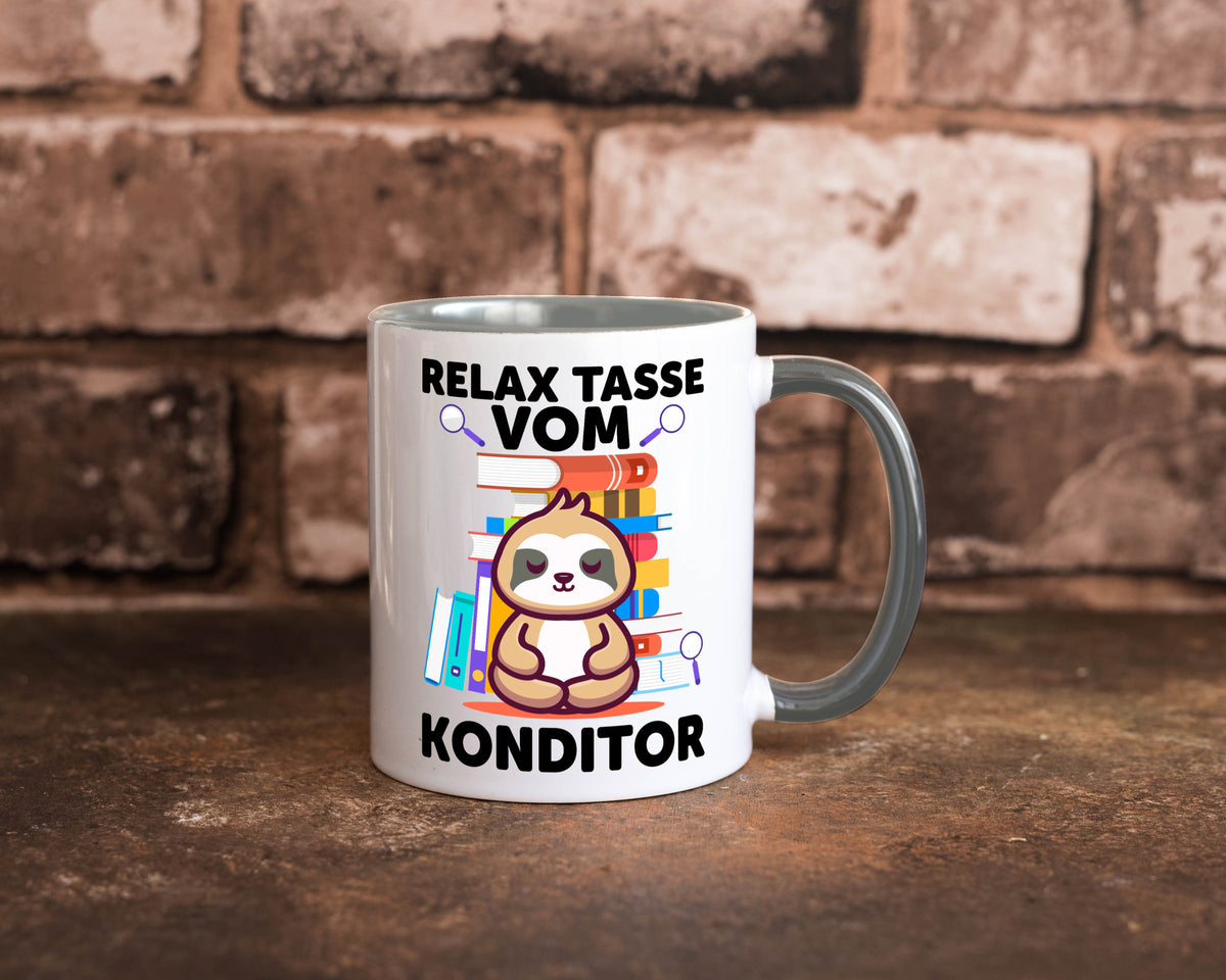 Relax Tasse: Konditor | Konditorei lustiger Spruch Geschenk Humor Geschenkidee