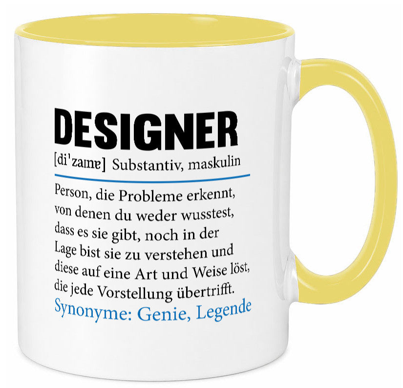 Designer Beruf | Gestalter Medien Schmuck Mode Geschenk Arbeit Kollegen Büro Tasse