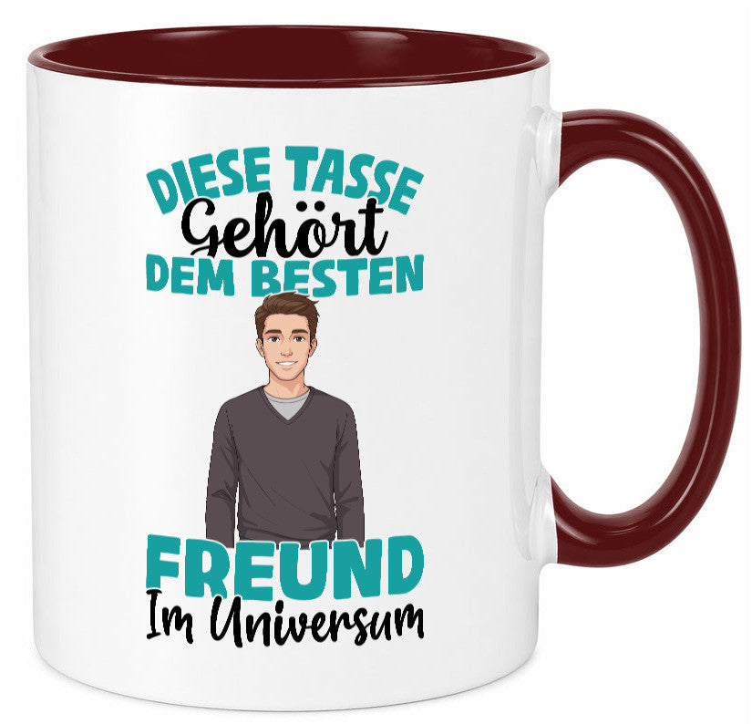 Im Universum: Freund | Beziehung Partner Liebe Geschenk Humor Geschenkidee Tasse