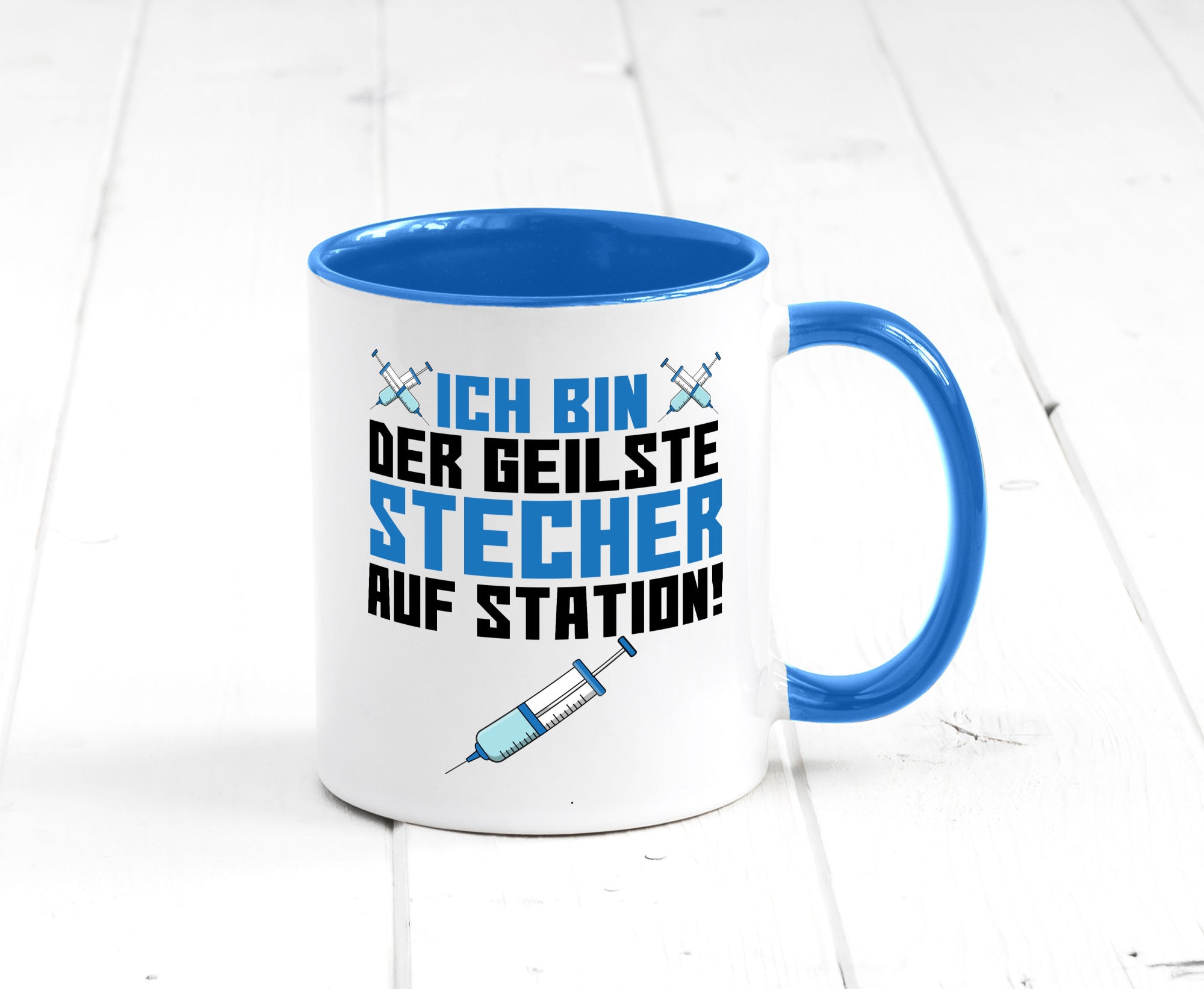 Ich bin der geilste Stecher | Pfleger Arzt Spritze lustig Humor Geschenkidee