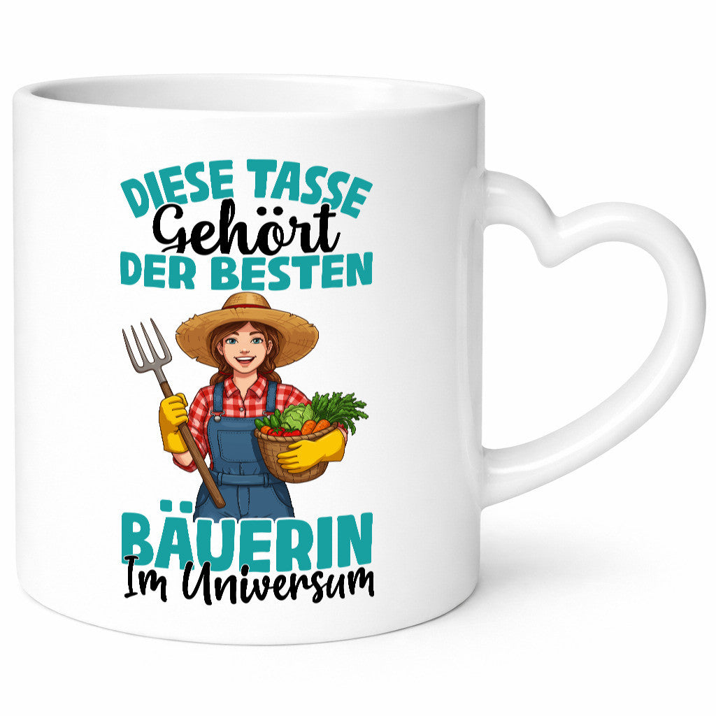 Im Universum: Bäuerin | Bauernhof Landwirtschaft lustiger Spruch Geschenk Humor