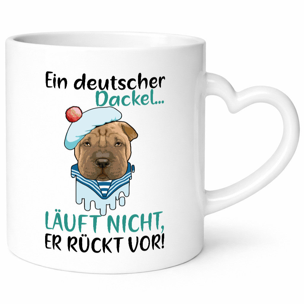 Ein Deutscher Dackel läuft nicht, er rückt vor | lustig Humor Geschenkidee