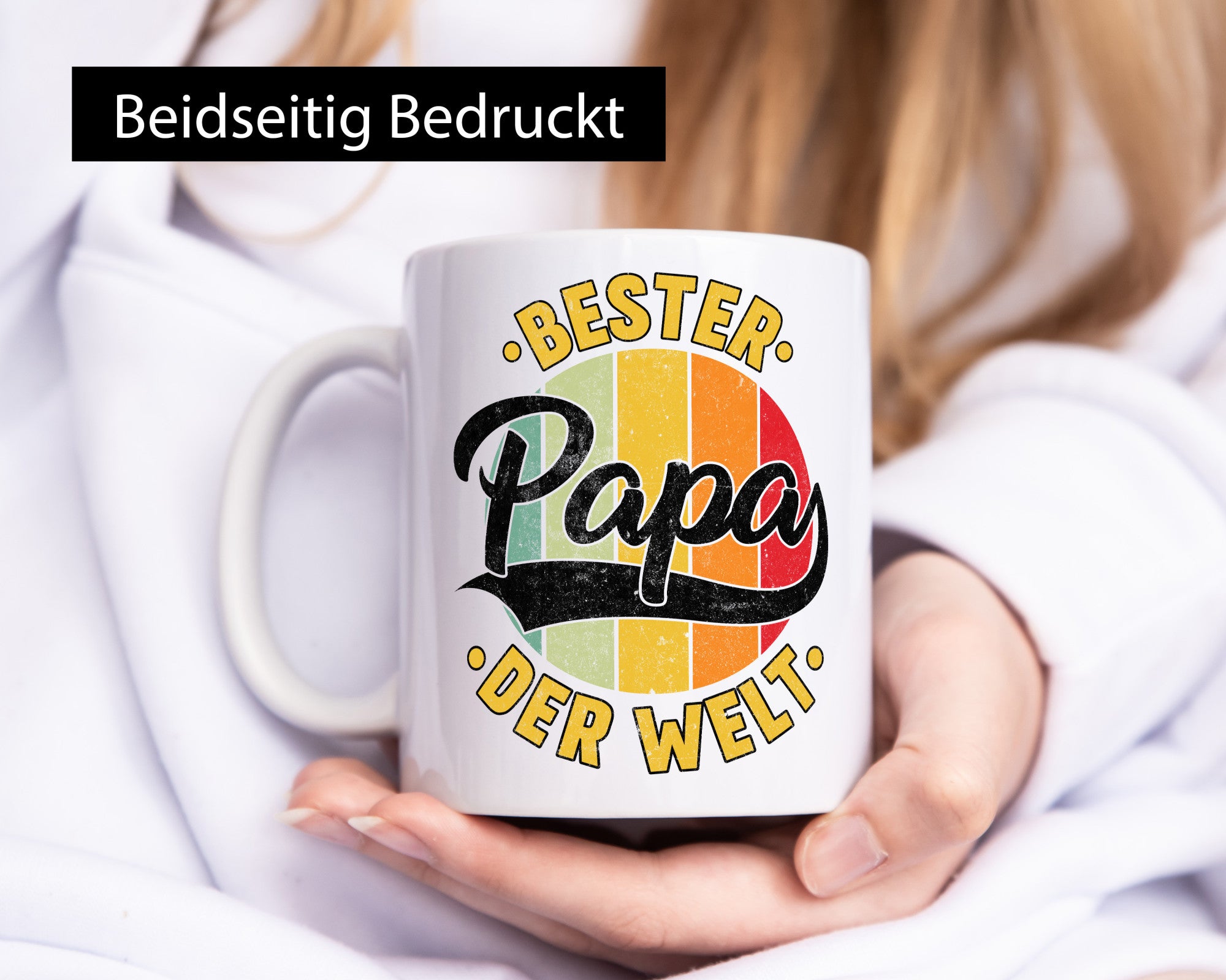 Bester Papa der Welt | Vatertag Vintage Geschenkidee Familie Humor Tasse