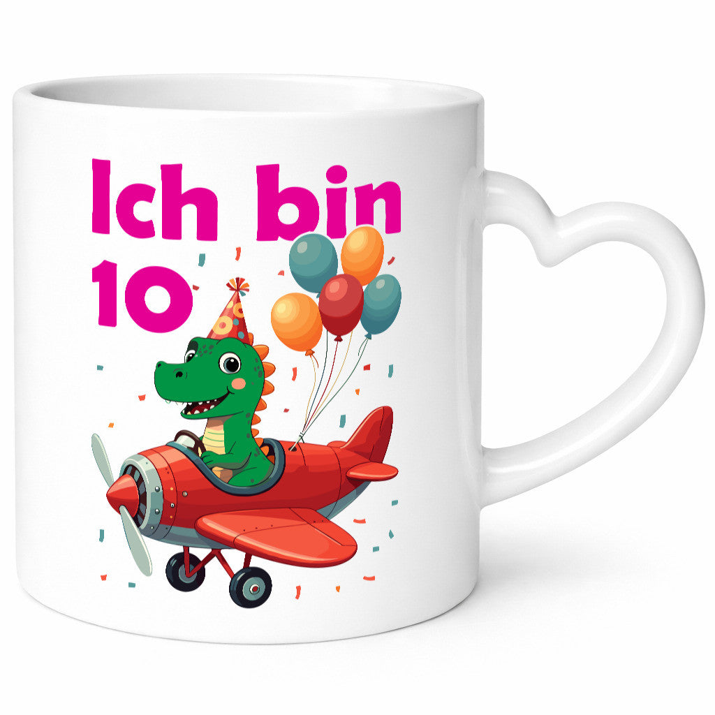 10. Geburtstag | 10 Jahre Drache Flugzeug lustiger Spruch Geschenk Geschenkidee